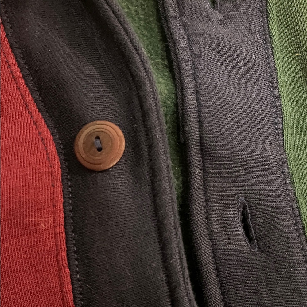 Polo by Ralph Lauren Men's Red and Green Varsity Jacket - Picture 8 of 9